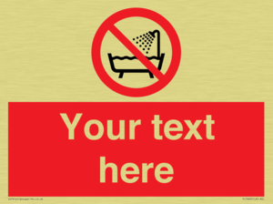 Custom Do not use this device in a bathtub shower or water-filled reservoir